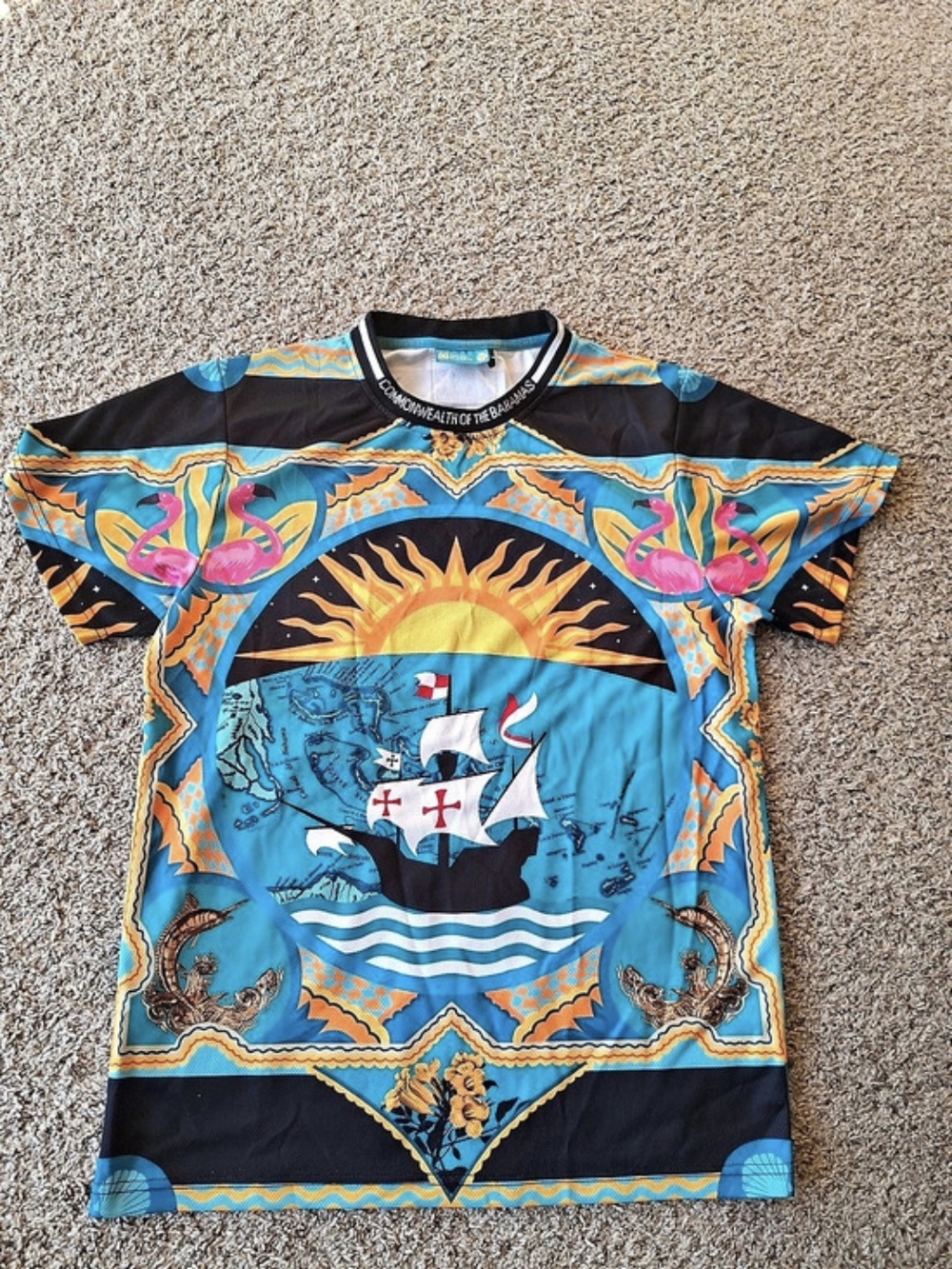 Bahari Bahamas Commonwealth of the Bahamas Independence Tee Short Sleeve Graphic